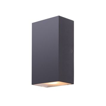 Globo LED-væglampe Evalia grå 16 cm