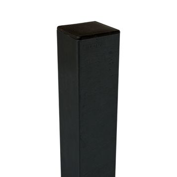 PLUS stålstolpe pulverlakeret sort 4,5x4,5x186 cm