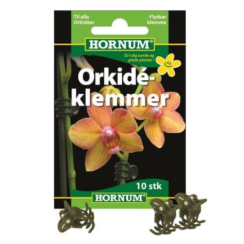 Hornum orkidéklemmer 10 stk. 