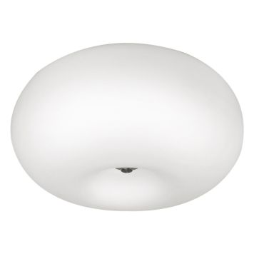 Eglo loftlampe Optica hvid/glas E27 60 W Ø35 cm