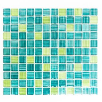 Mosaik Code krystal grøn 32,7 x 30,2 cm