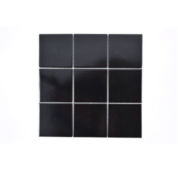 Mosaik Square Uni porcelæn sort mat 29,8 x 29,8 cm