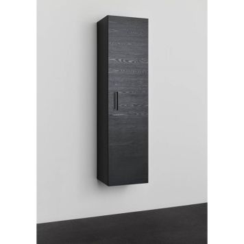 Noro vægskab Relounge sort træstruktur 40x155,5x35 cm