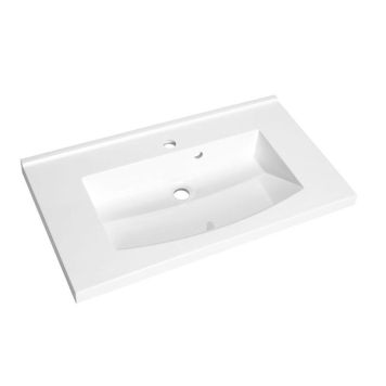 Allibert håndvask Flex blank hvid polybeton 80 cm 