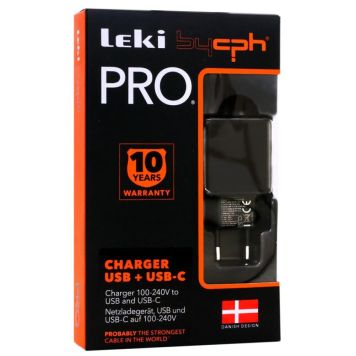 Leki bycph Pro USB/USB-C oplader 220V 