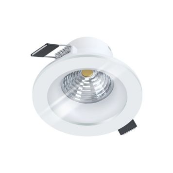 Eglo LED indbygningsspot Salabate hvid 2700 K IP44 Ø8,8 cm 