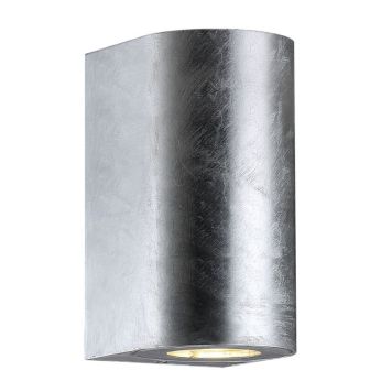 Nordlux væglampe Canto Maxi 2 galv. stål GU10 2x28 W 17 cm