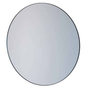 Camargue IQ spejl sort Ø100 cm