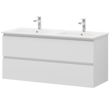 Camargue badmøbelsæt Leva mat hvid D 120 cm