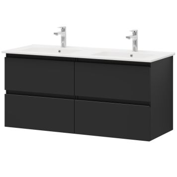 Camargue badmøbelsæt Leva sort 2x60 cm