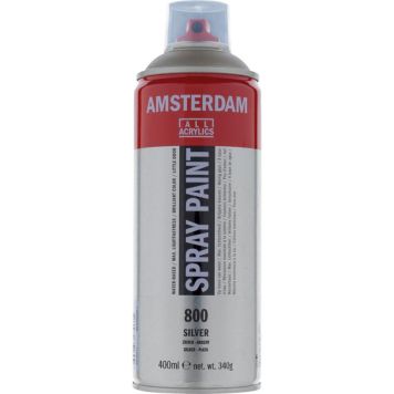 Amsterdam akrylspray 400ml silver 800
