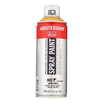 Amsterdam akrylspray 400ml light gold 802