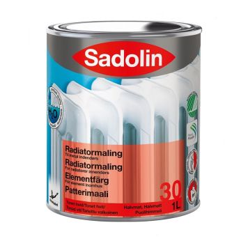 Sadolin radiatormaling halvblank hvid 1 L