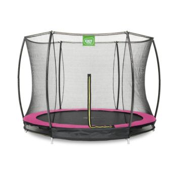 Exit trampolin Silhouette Ground pink Ø 305 cm inkl. sikkerhedsnet