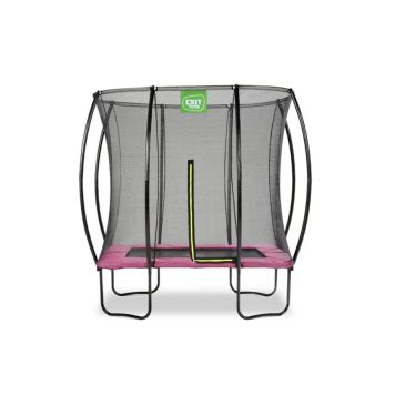 Exit firkantet trampolin Silhouette pink 214x153 cm inkl. sikkerhedsnet