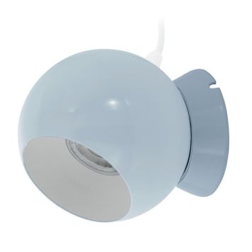 Eglo væglampe Petto GU10 lyseblå Ø10,5 cm