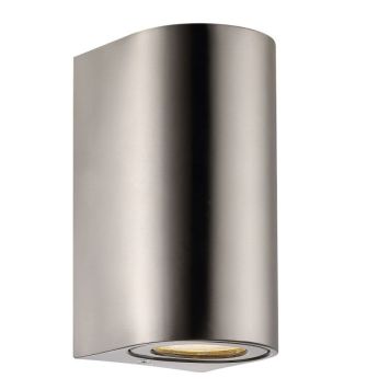 Nordlux væglampe Canto Maxi 2 rustfrit stål GU10 2x28 W 17 cm