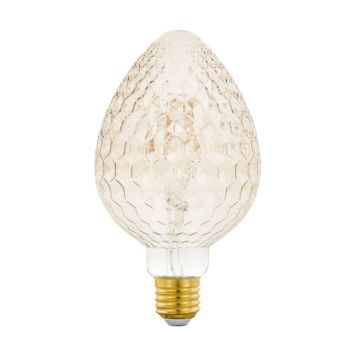 Eglo LED-globepære amber E27 2W 2200K dæmpbar Ø9,5 cm