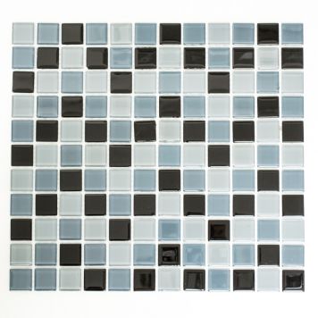 Mosaik CM 4999 glas sort mix 32,7x30,2 cm