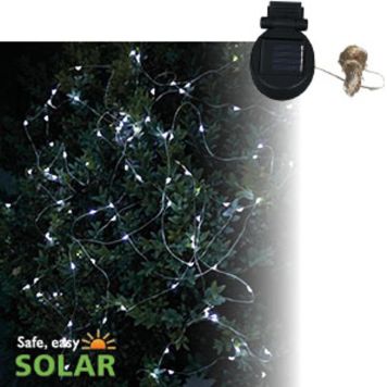 Luxform solar lyskædde Sevilla micro LED 100L varmhvid 9,9m