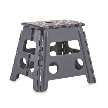 Zeller foldbar stol sort/antracit 37x30x32cm
