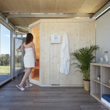 Biohort CasaNova sauna modul m/dør til venstre 200x200 cm
