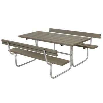 Plus bord-/bænkesæt Classic gråbrun 177x177x75 cm