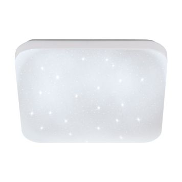 Eglo LED-plafond Frania med stjerneeffekt hvid 22x22 cm 