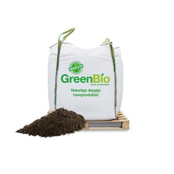 GreenBio plænemuld m/næring 0/12 mm big bag 1000 L