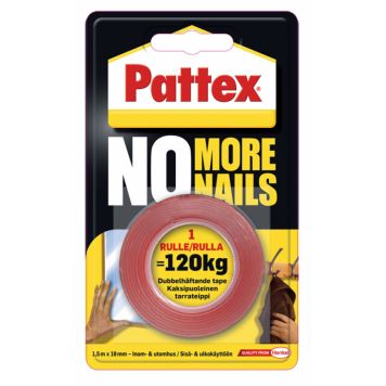 Pattex monteringstape No More Nails max 120 kg