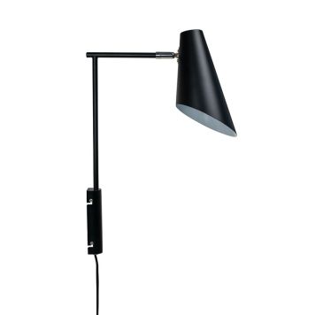 Dyberg Larsen væglampe Cale sort GU10 35 W 55 cm
