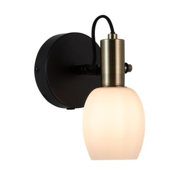 Nordlux væglampe Arild sort Ø9,3xH20cm E14