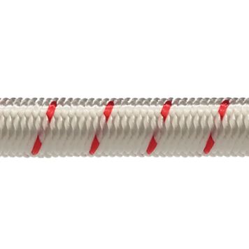 Robline elastik 6mm hvid/ rød