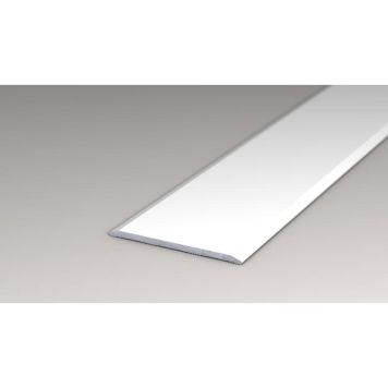 Logoclic overgangsprofil aluminium hvid 2000x40x2 mm