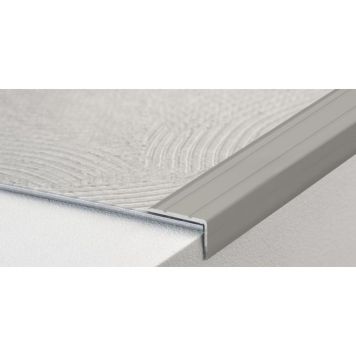 Logoclic afslutningsliste aluminium mat 1000x25x20 mm