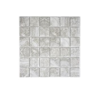 Mosaik Cortona porcelæn grå 30,6 x 30,6 cm