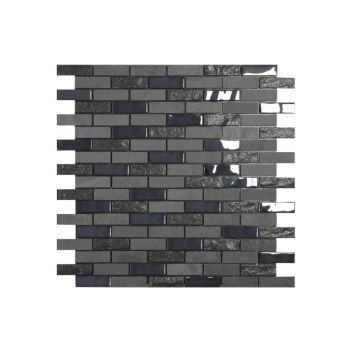Mosaik Stone Brick selvklæbende sort sten 32x30 cm