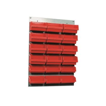Küpper opbevaringskasser 18 stk. rød 40x60 cm