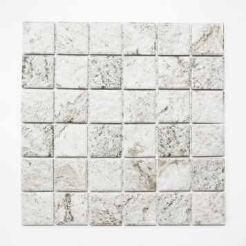 Mosaik Quadrat lys grå keramik 30x30 cm