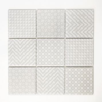 Mosaik Square Geo grå 30x30 cm