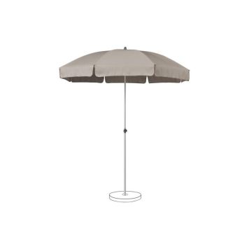 Suncomfort by Glatz parasol Siesta Ø200 cm gråbrun