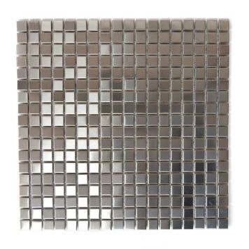 Mosaik Quadrat stål 30 x 30 cm