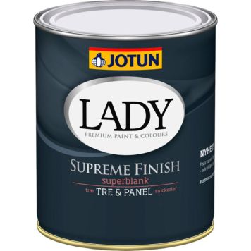 Jotun Lady Supreme Finish 80 vandfortyndbar oliemaling hvid 0,68 L