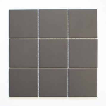 Mosaik Uni brun uglaseret 29,8 x 29,8 cm