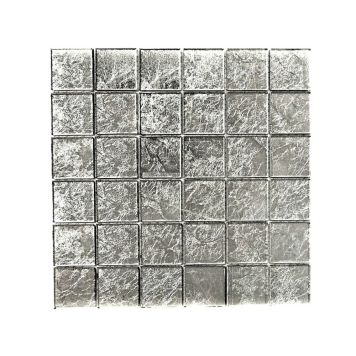 Mosaik Trend glas sølv 30x30 cm