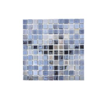 Mosaik Eco genanvendt glas antracit glans 31,5 x 31,5 cm