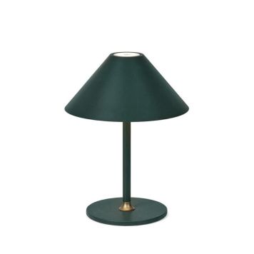 Halo Design bordlampe Hygge mørkegrøn trådløs LED IP54 H19 cm