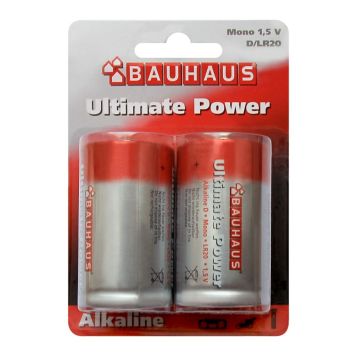 Batteri Alkaline D LR20 2-pak