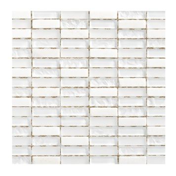Mosaik Natura hvid 30x30 cm