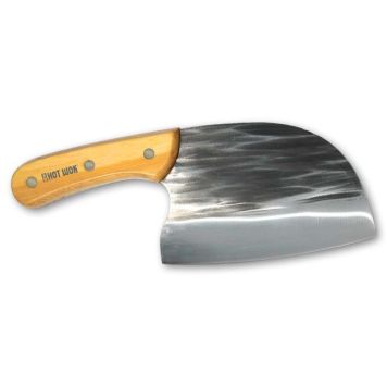 Hot Wok Cleaver kniv rustfrit stål/bambus